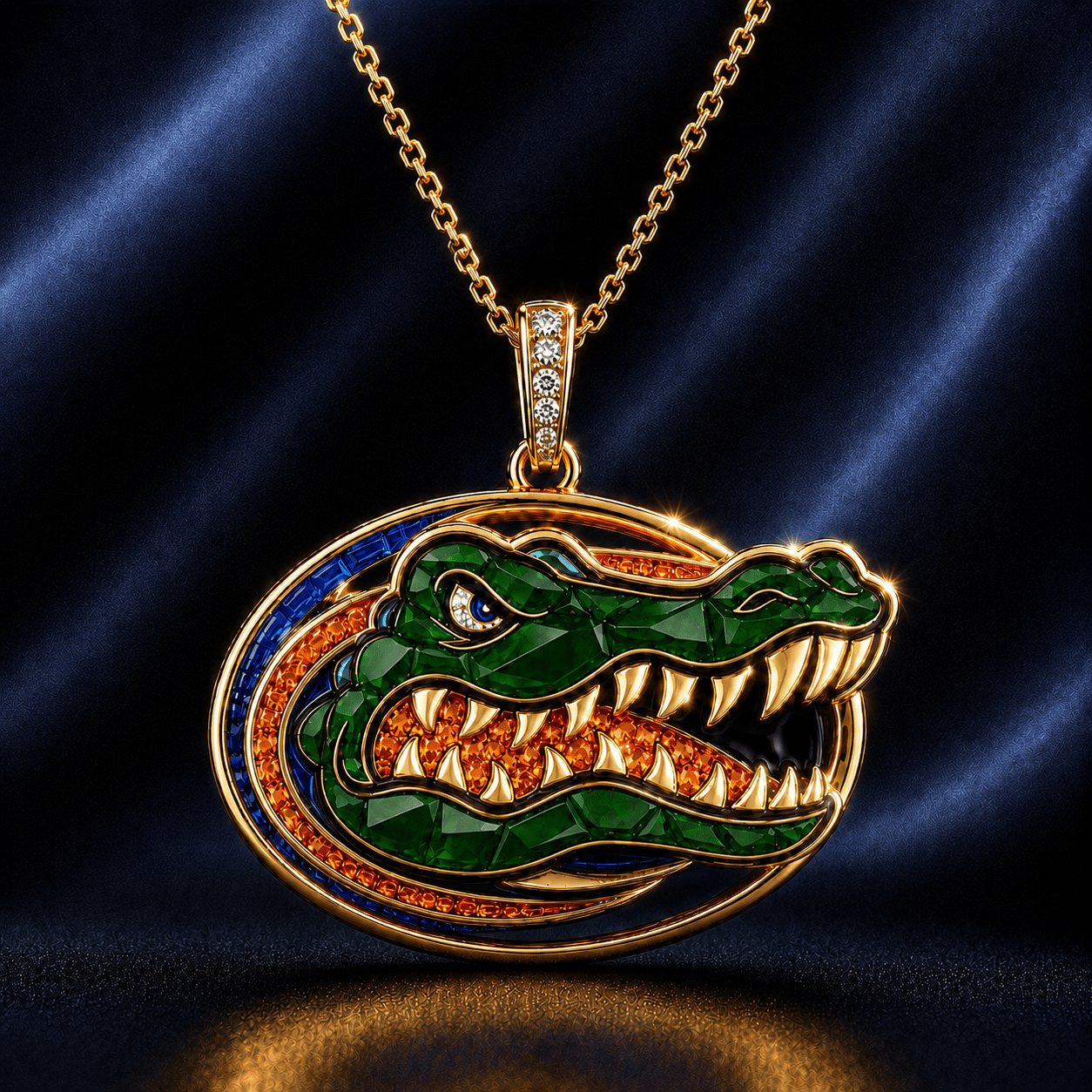FGT Solid Gold Chain with Diamond Pendant TMH