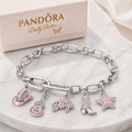 DLPT Silver Charm Bracelet Set BMD