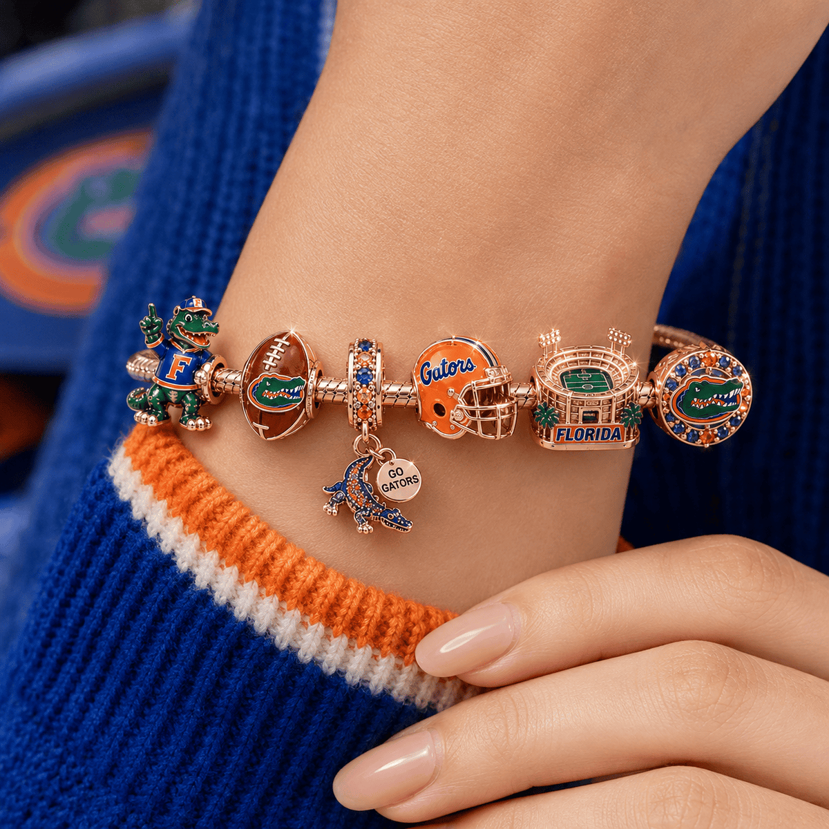 FGT Pink Gold Charm Bracelet Set PNPA