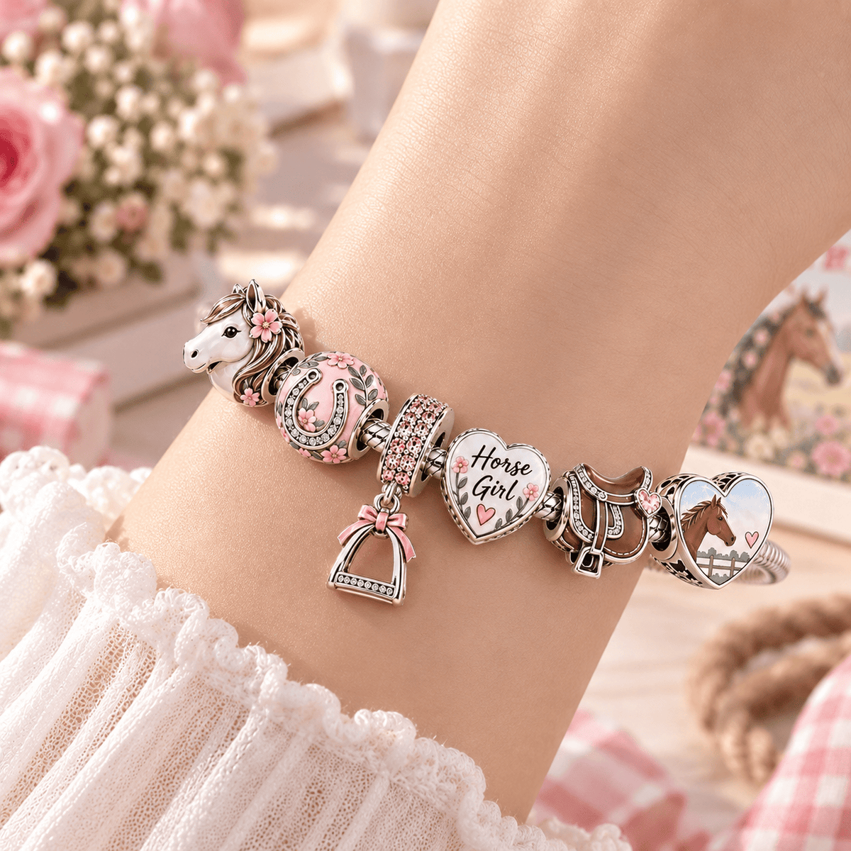 HG Silver Charm Bracelet Set TTN