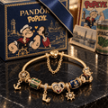 POPE Gold Charm Bracelet Set PTKL
