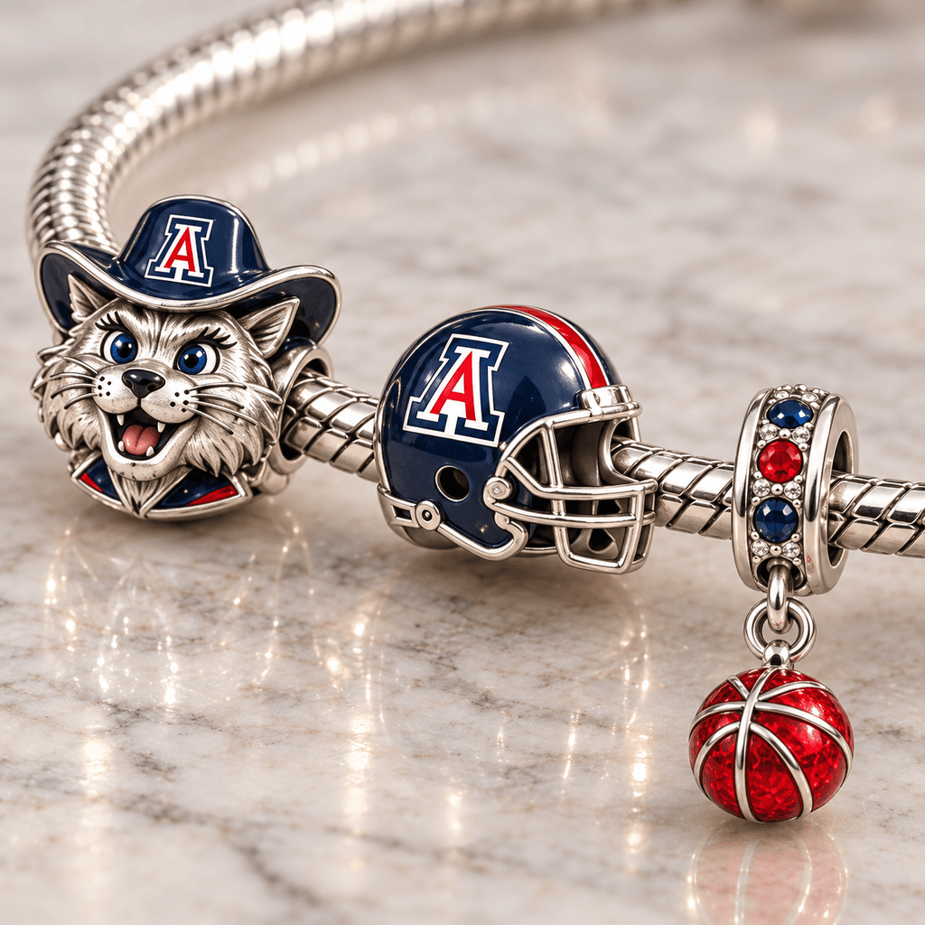 AWC Silver Charm Bracelet Set PTKL