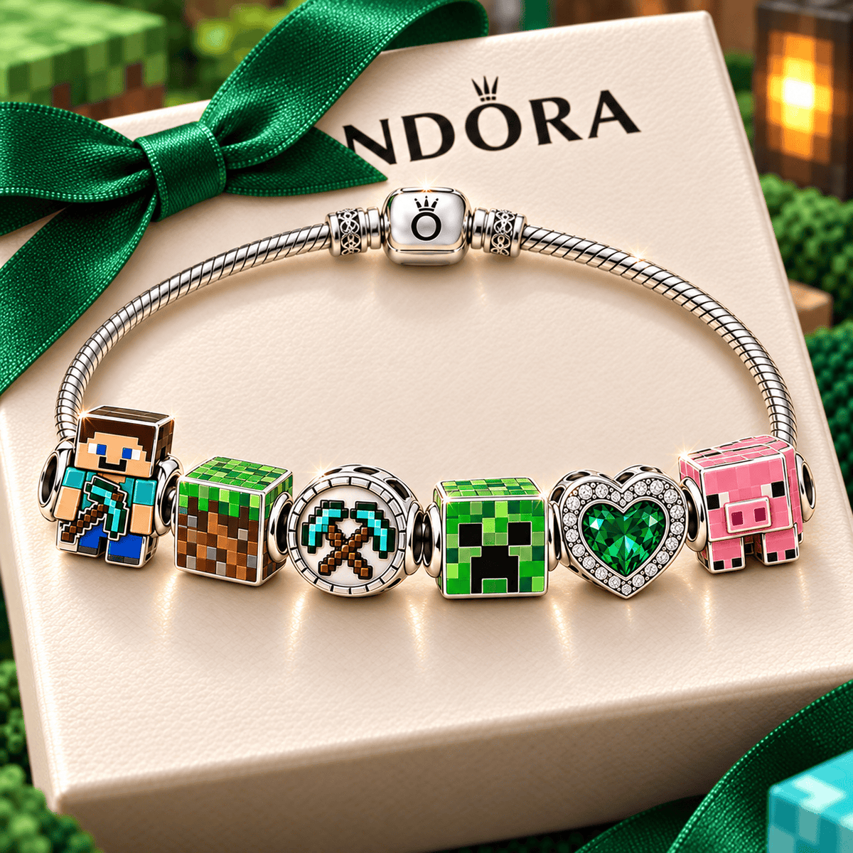 MCFT Silver Charm Bracelet Set PNPA