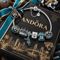 JSVJ Silver Charm Bracelet Set PTT