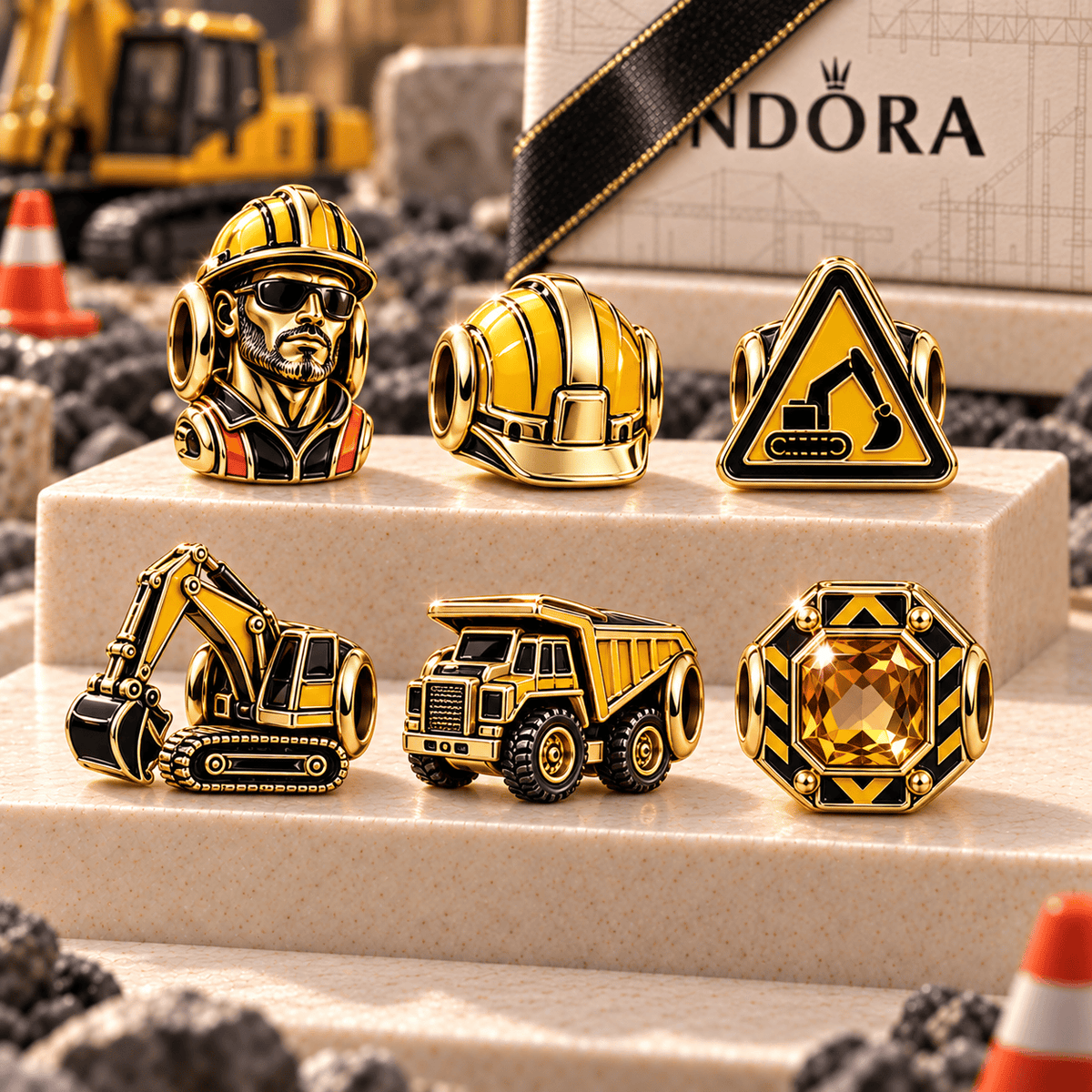 EXCV Gold Charm Set PNPA