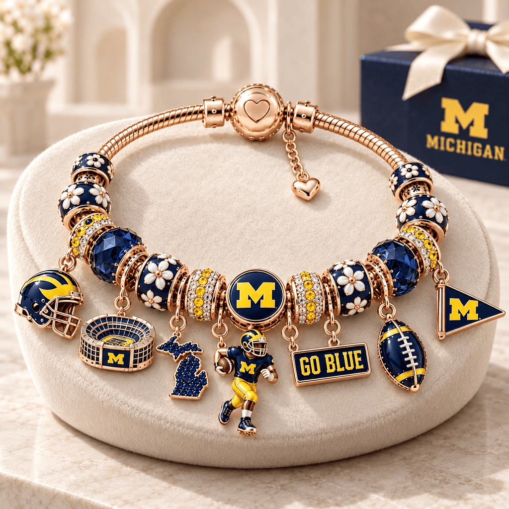 MWR Gold Charm Bracelet Set NHVH