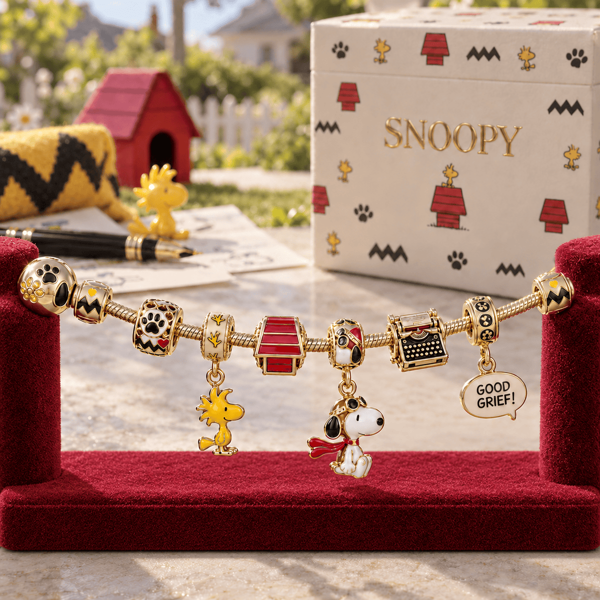 SPNY Gold Charm Bracelet Set HQH