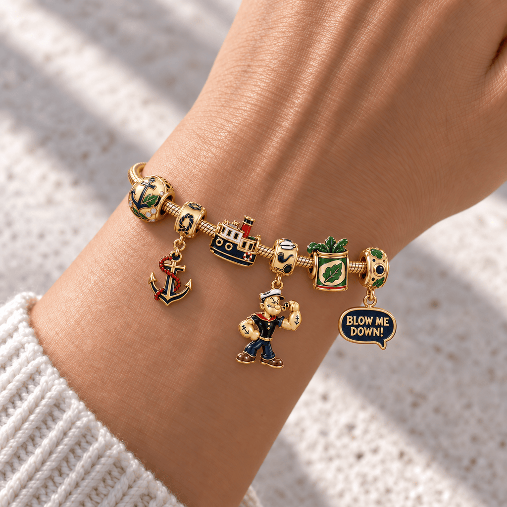 POPE Gold Charm Bracelet Set HQH