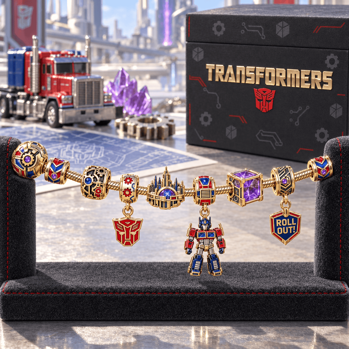 TFR Gold Charm Bracelet Set HQH