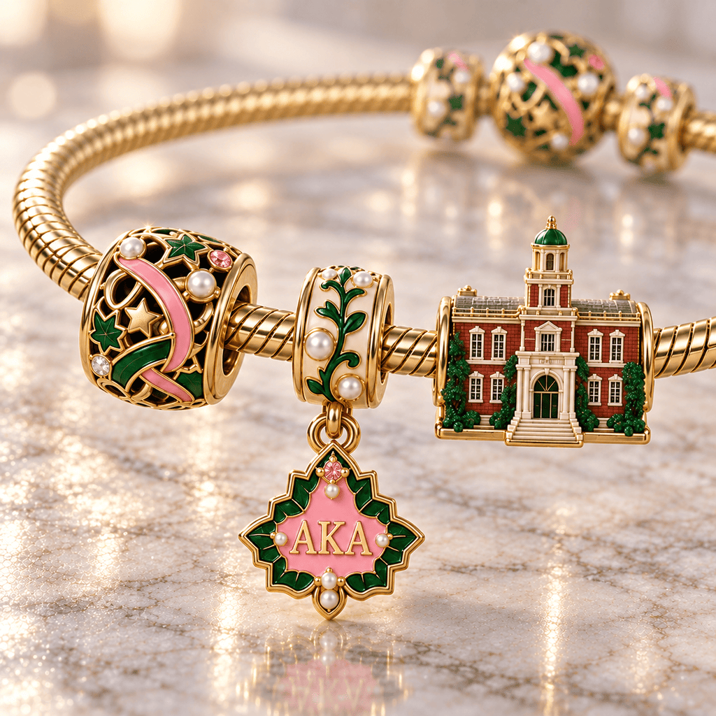 AKA Gold Charm Bracelet Set HQH