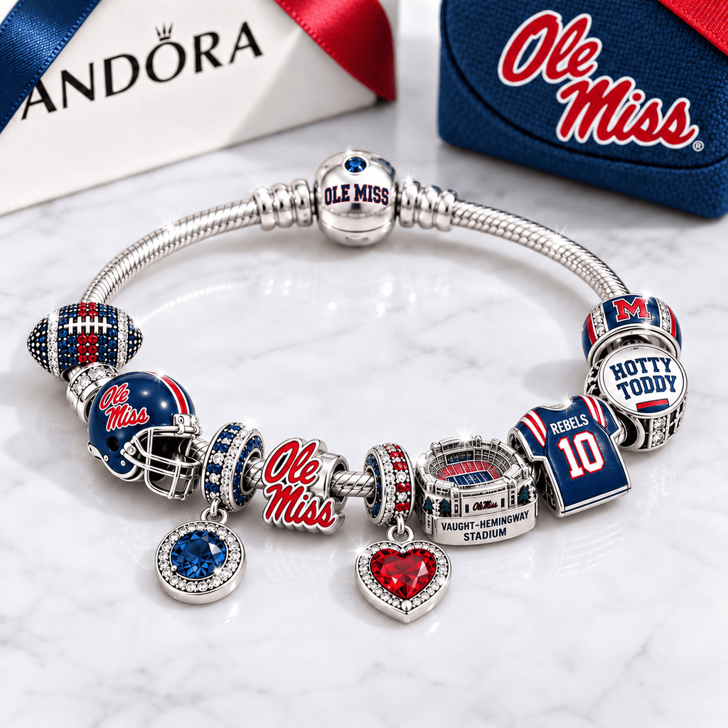 OMR Silver Charm Bracelet Set BMD