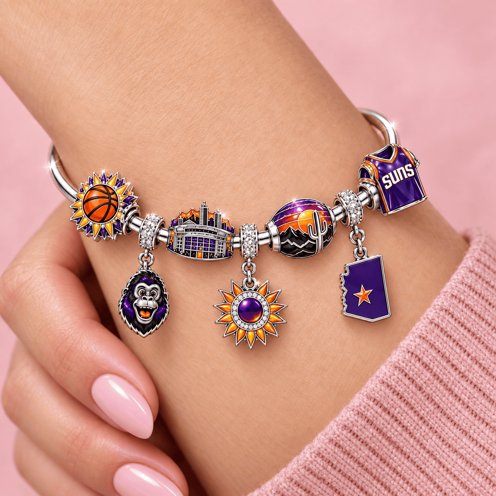 PNS Silver Charm Bracelet Set TMH