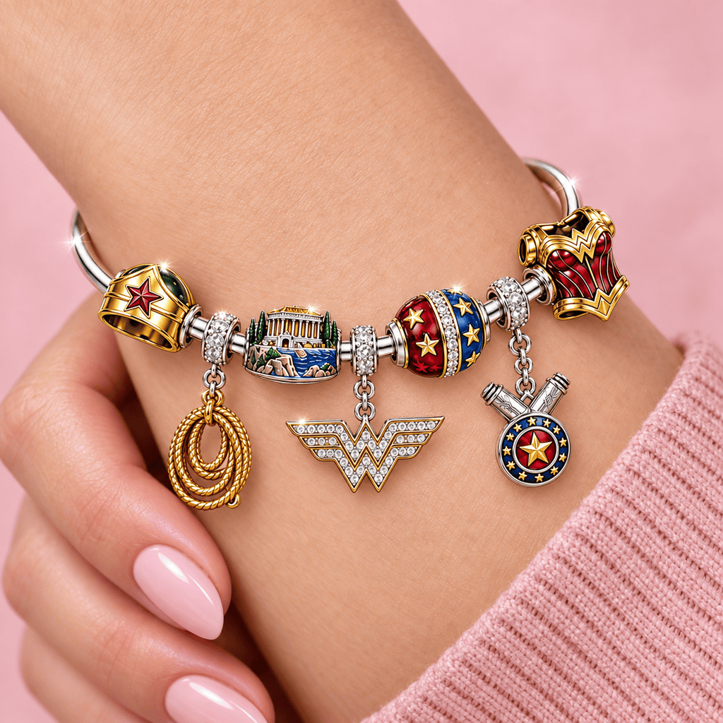 WDWM Silver Charm Bracelet Set TMH