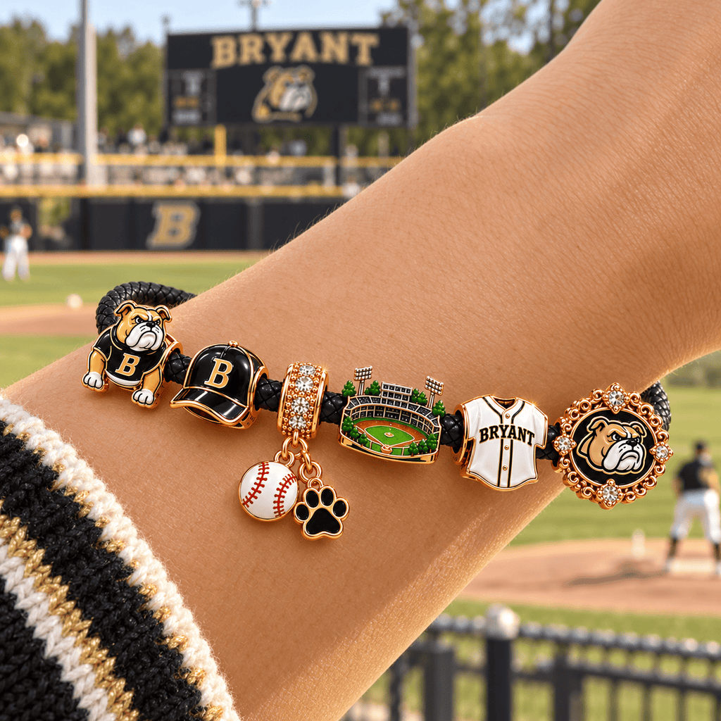 BABD Braided Leather Cord Charm Bracelet Set NHVH