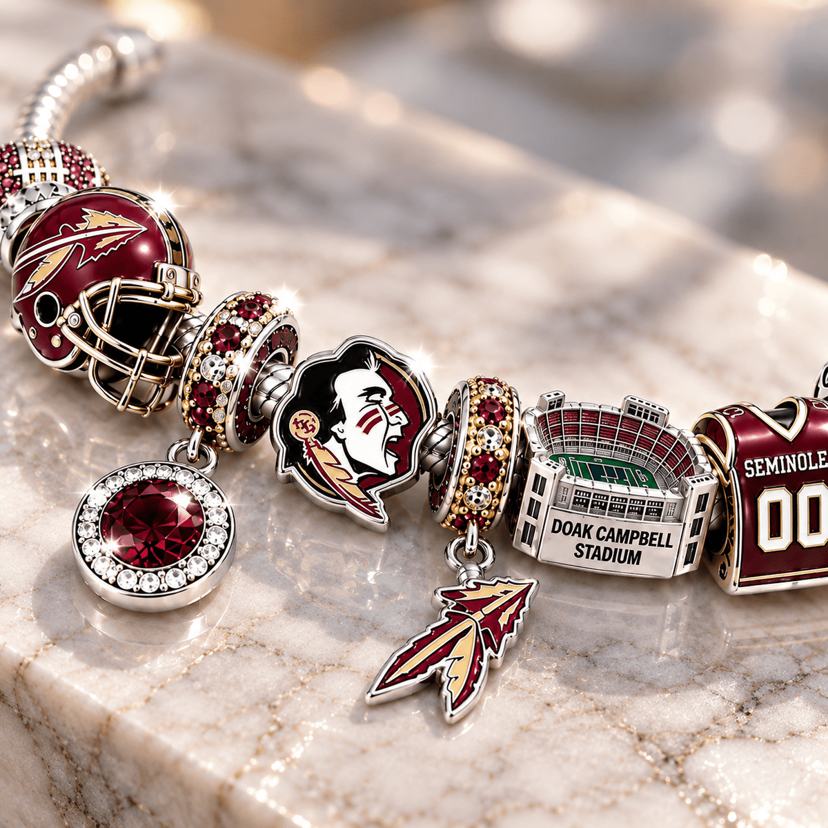 FSS Silver Charm Bracelet Set BMD