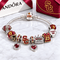 USC Silver Charm Bracelet Set BMD
