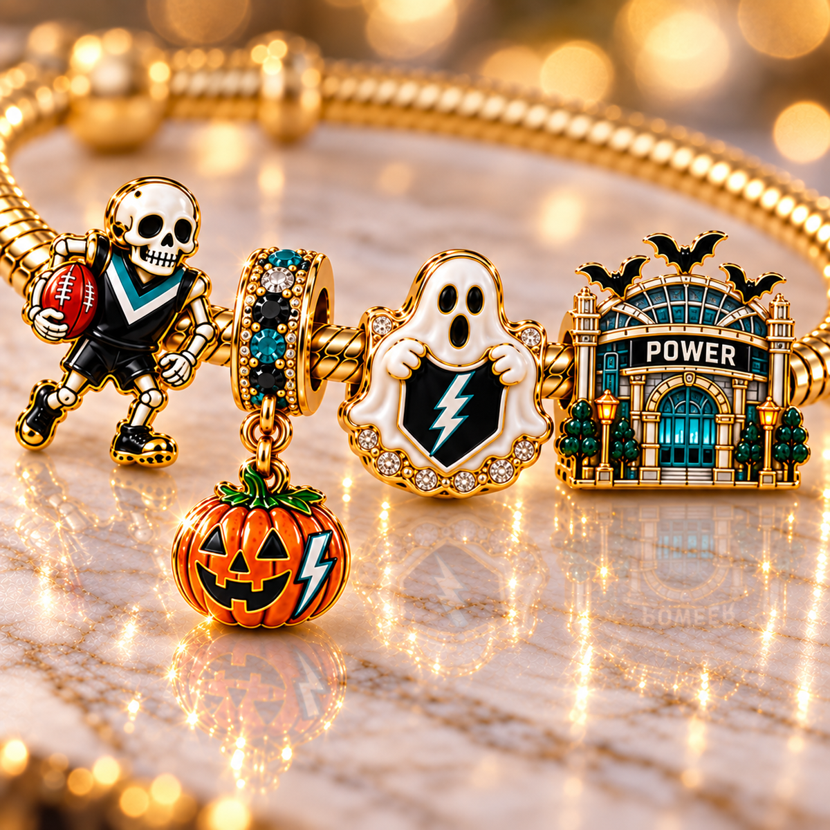 PADP Gold Charm Bracelet Set NHVH