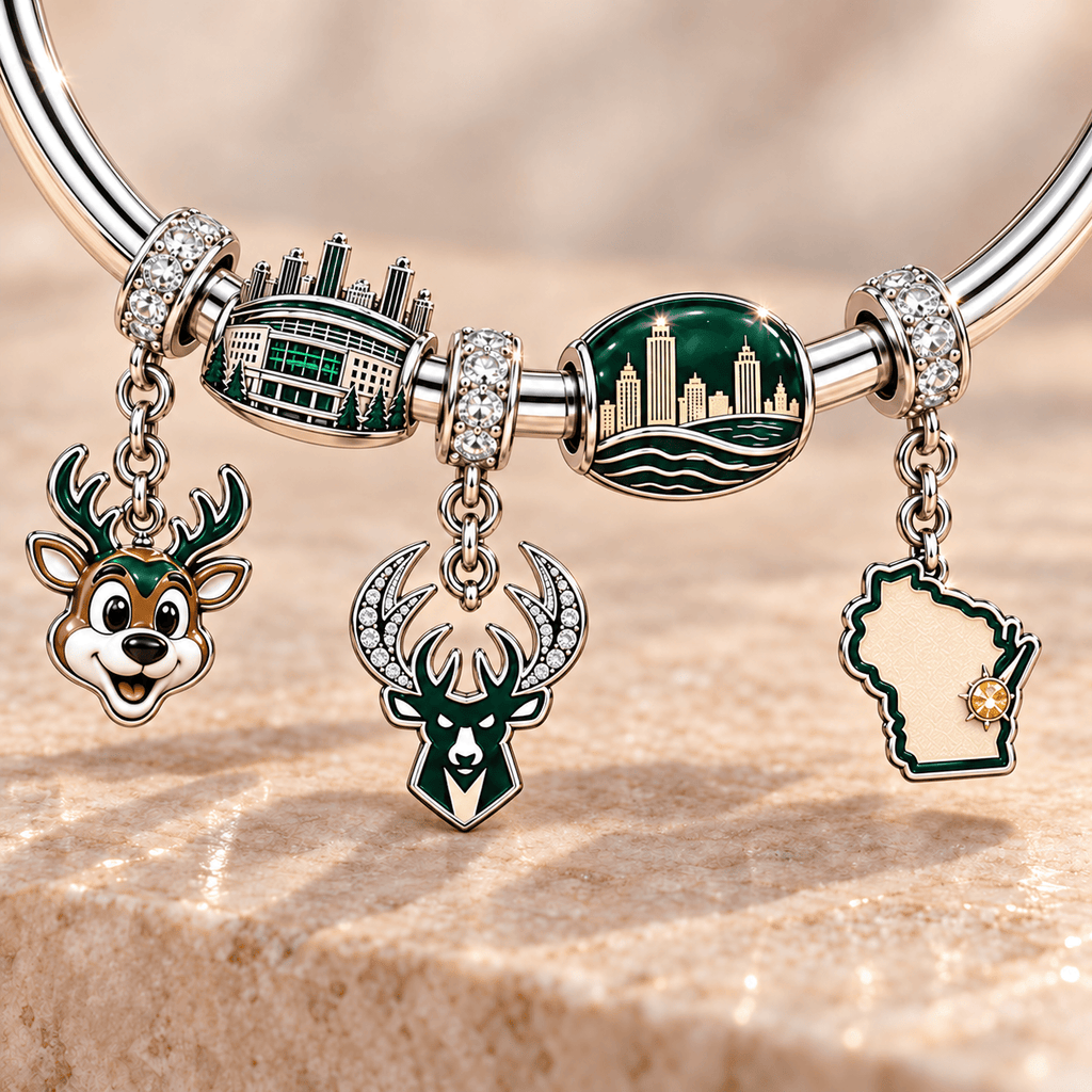 MLKBB Silver Charm Bracelet Set TMH